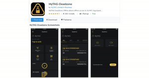 MyTAG Deadzone App can be used where there is no Wi-Fi or mobile signal